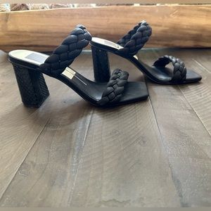 NWOT Black Dolce Vita Paily Braided Sandal Sz 6.5